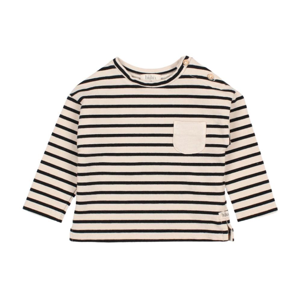 NEW BÚHO kid's sailor stripes shirt in sand